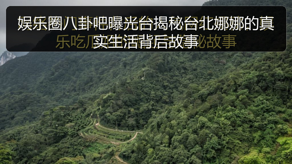 娱乐圈八卦吧曝光台揭秘台北娜娜的真实生活背后故事
