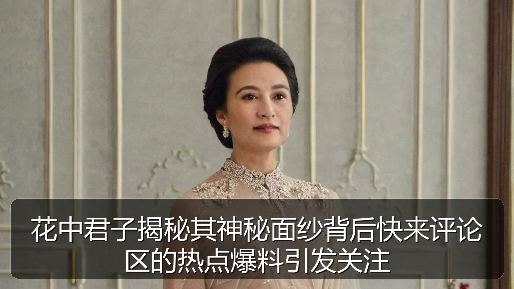 花中君子揭秘其神秘面纱背后快来评论区的热点爆料引发关注