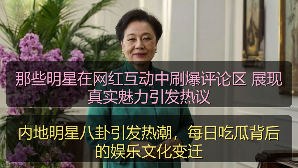 内地明星八卦引发热潮，每日吃瓜背后的娱乐文化变迁