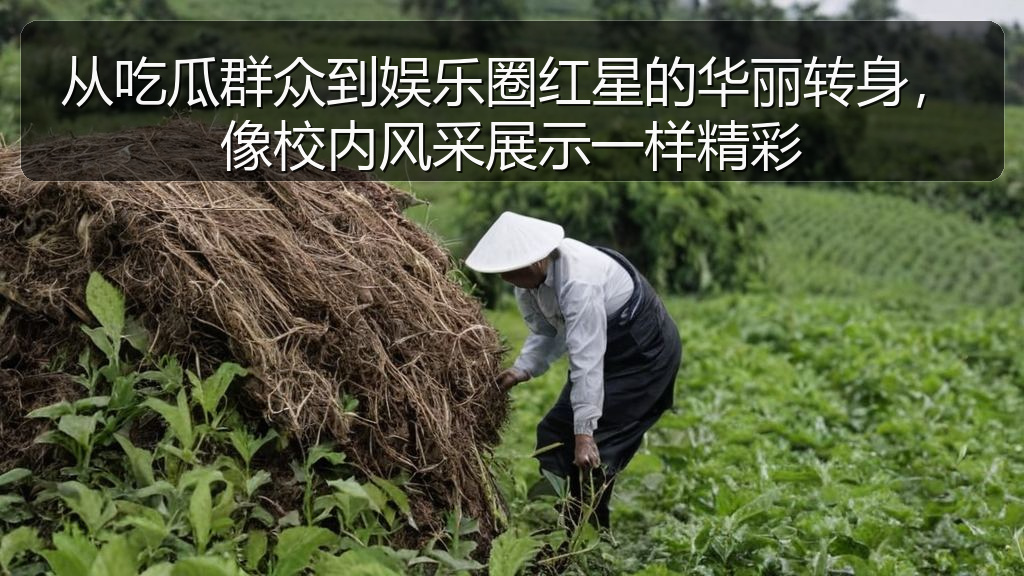 从吃瓜群众到娱乐圈红星的华丽转身，像校内风采展示一样精彩