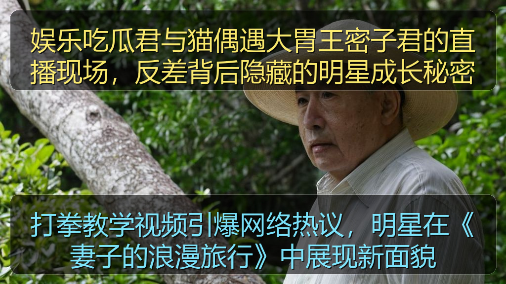 娱乐吃瓜君与猫偶遇大胃王密子君的直播现场，反差背后隐藏的明星成长秘密