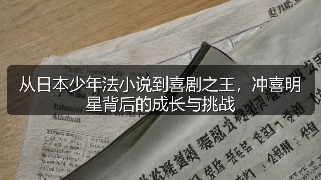 从日本少年法小说到喜剧之王，冲喜明星背后的成长与挑战