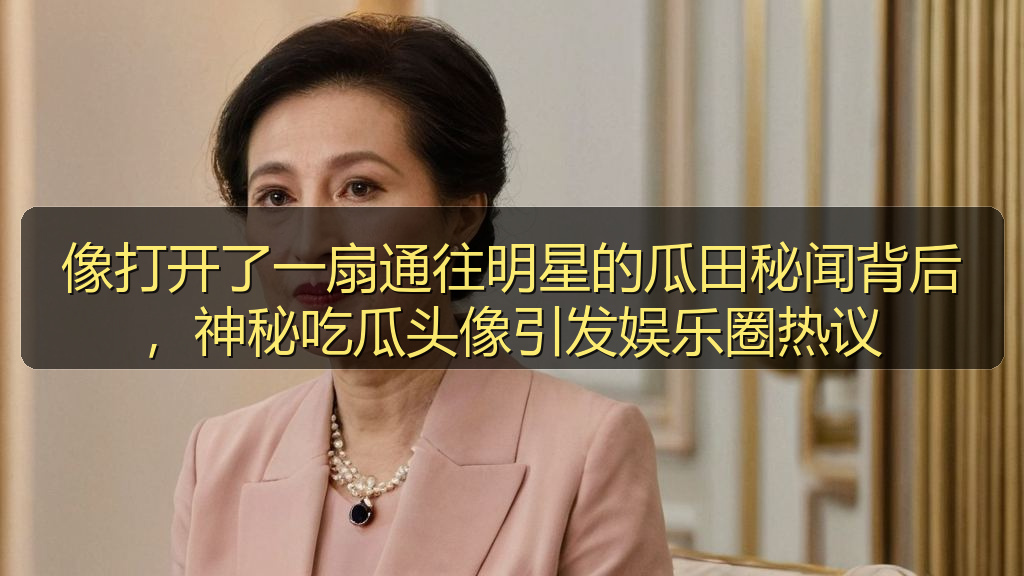 像打开了一扇通往明星的瓜田秘闻背后,神秘吃瓜头像引发娱乐圈热议